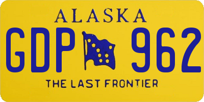 AK license plate GDP962