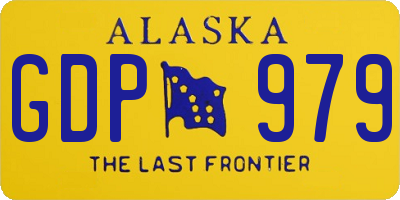 AK license plate GDP979