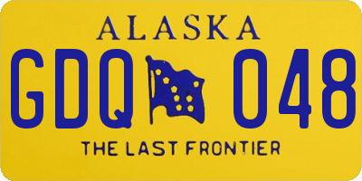 AK license plate GDQ048