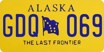 AK license plate GDQ069
