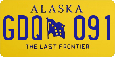 AK license plate GDQ091