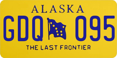AK license plate GDQ095