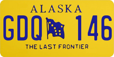 AK license plate GDQ146