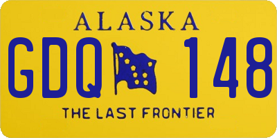 AK license plate GDQ148