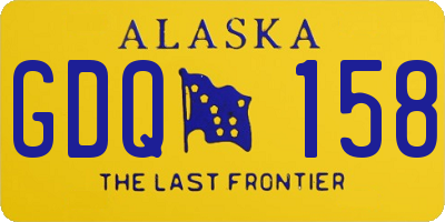 AK license plate GDQ158