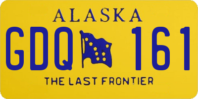 AK license plate GDQ161
