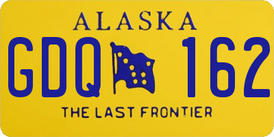AK license plate GDQ162