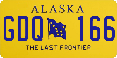 AK license plate GDQ166