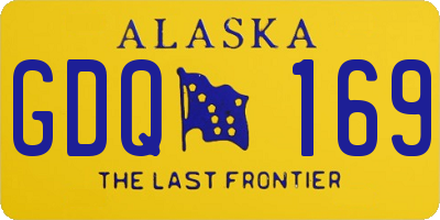 AK license plate GDQ169