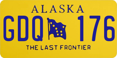 AK license plate GDQ176