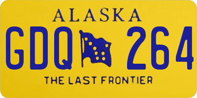 AK license plate GDQ264