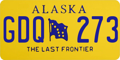 AK license plate GDQ273