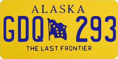 AK license plate GDQ293