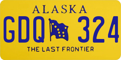 AK license plate GDQ324