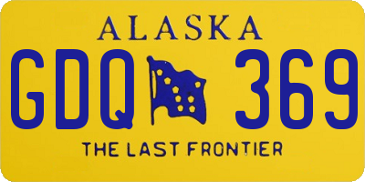 AK license plate GDQ369
