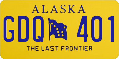 AK license plate GDQ401