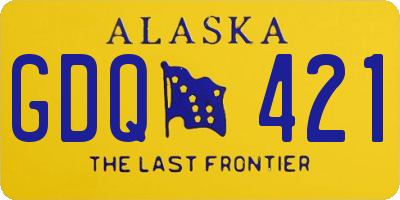 AK license plate GDQ421