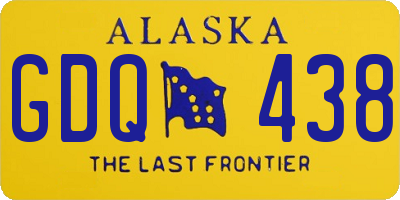 AK license plate GDQ438