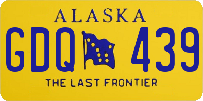 AK license plate GDQ439
