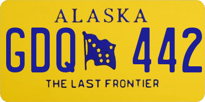 AK license plate GDQ442