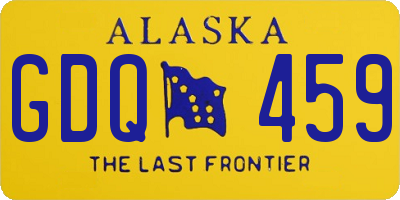 AK license plate GDQ459