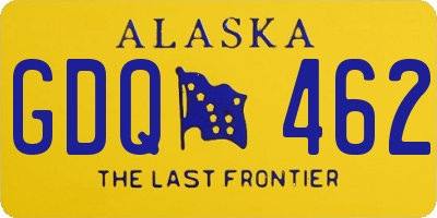AK license plate GDQ462