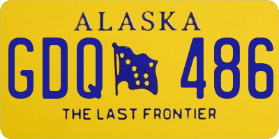 AK license plate GDQ486
