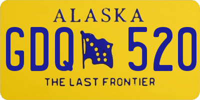 AK license plate GDQ520