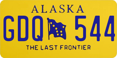AK license plate GDQ544