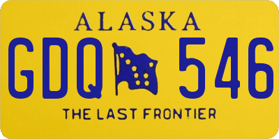 AK license plate GDQ546