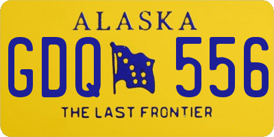 AK license plate GDQ556