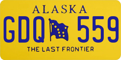 AK license plate GDQ559