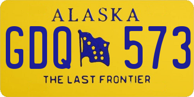 AK license plate GDQ573