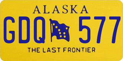 AK license plate GDQ577