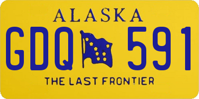 AK license plate GDQ591