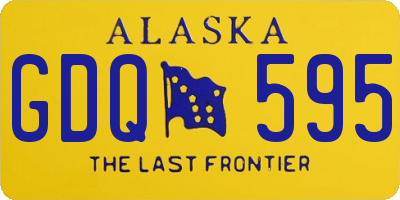 AK license plate GDQ595