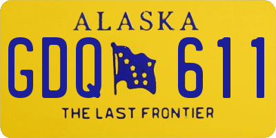 AK license plate GDQ611