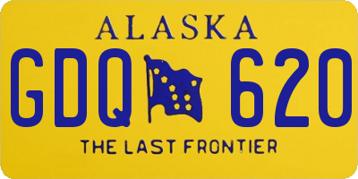 AK license plate GDQ620