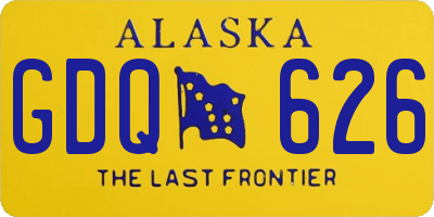 AK license plate GDQ626