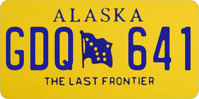 AK license plate GDQ641