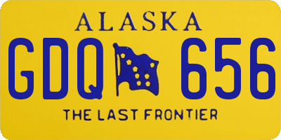 AK license plate GDQ656