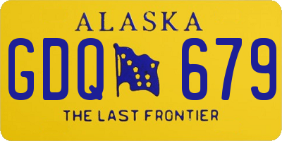 AK license plate GDQ679