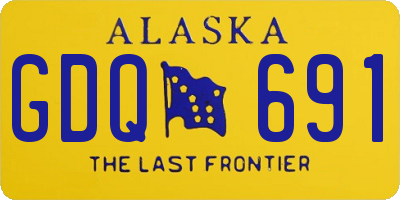 AK license plate GDQ691