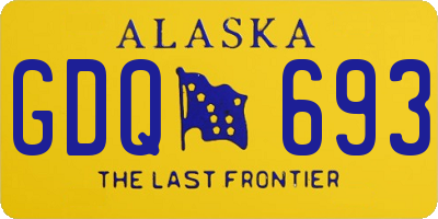 AK license plate GDQ693