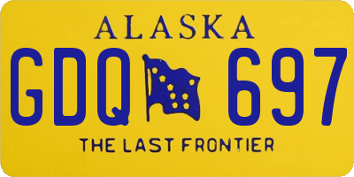 AK license plate GDQ697