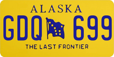 AK license plate GDQ699