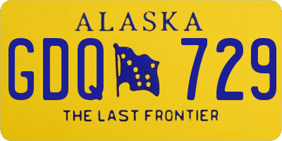 AK license plate GDQ729