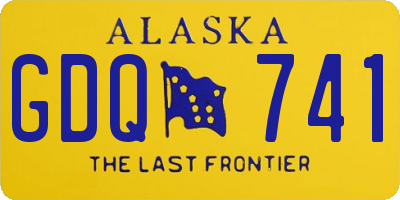 AK license plate GDQ741