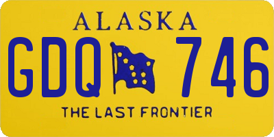 AK license plate GDQ746