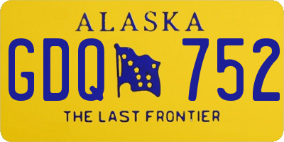 AK license plate GDQ752
